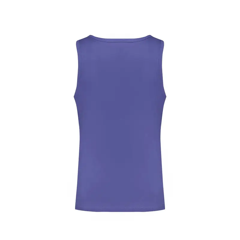 Canotta Uomo Blu Ricamo miniatura 2