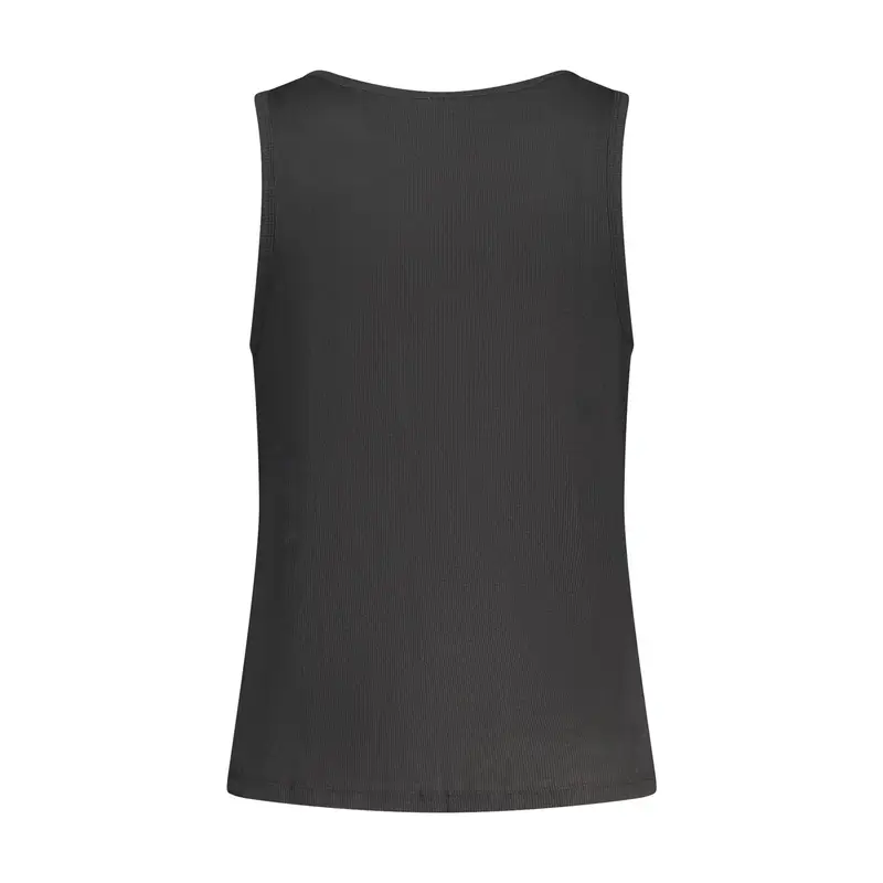 Canotta Uomo Nera Ricamo Logo Nero miniatura 2