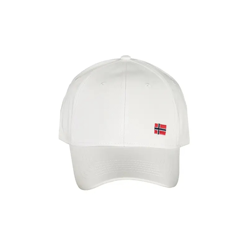 Cappello Uomo Bianco con Visiera e Cinturino Regolabile