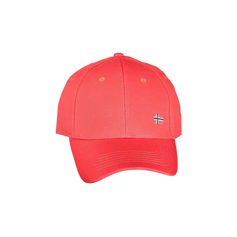 Cappello Uomo Rosso con Visiera e Cinturino Regolabile