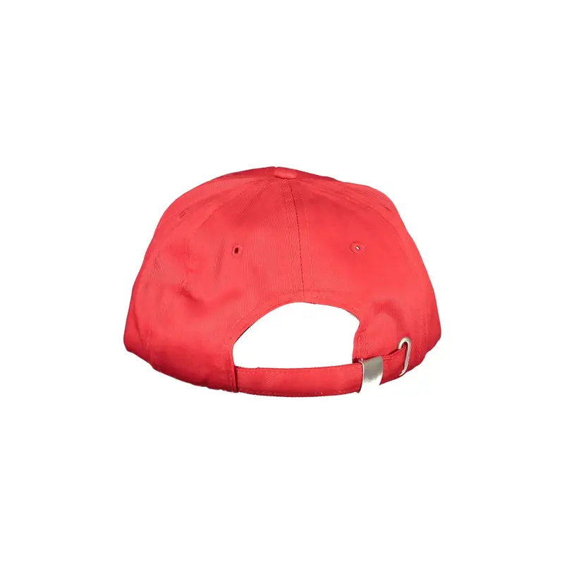 Cappello Uomo Rosso con Visiera e Logo Ricamato miniatura 2