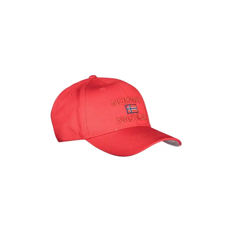 Cappello Uomo Rosso con Visiera e Logo Ricamato miniatura 3