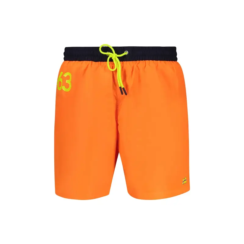 Costume da Mare Uomo Arancione Stampa