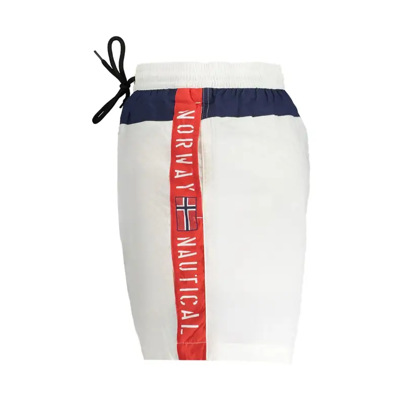 Costume da Mare Uomo Bianco Stampa miniatura 3