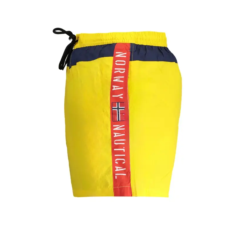 Costume da Mare Uomo Giallo Stampa Logo miniatura 3
