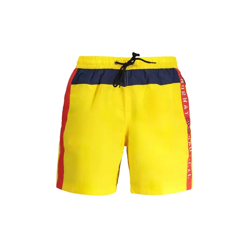 Costume da Mare Uomo Giallo Stampa Logo