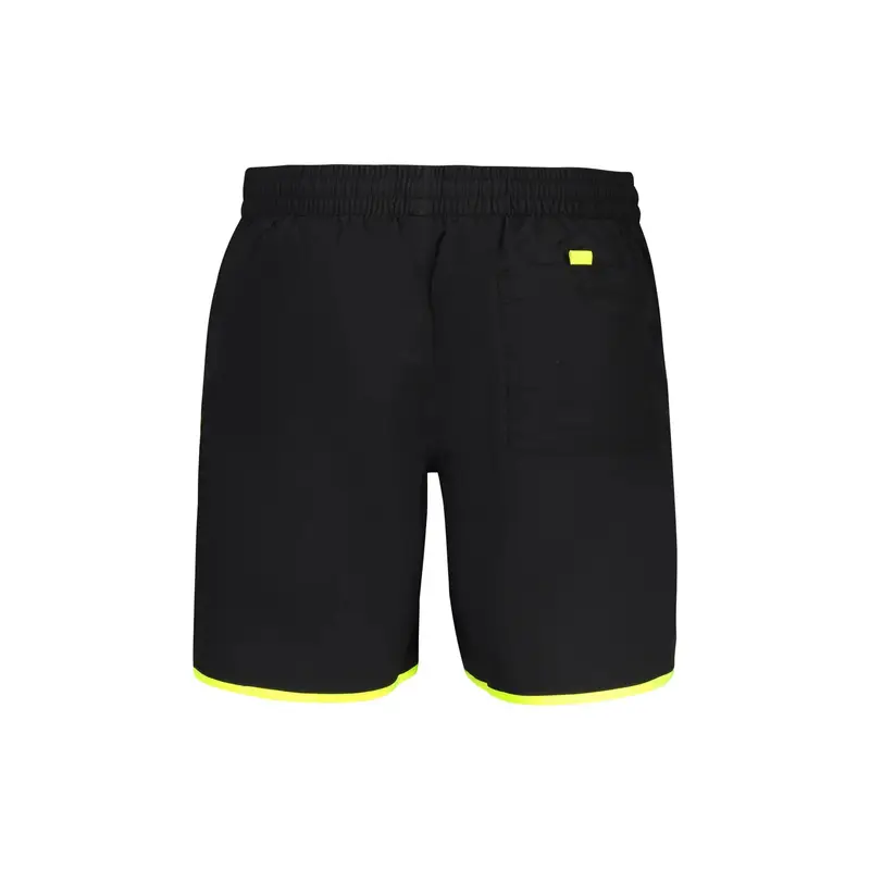 Costume da Mare Uomo Nero Stampa miniatura 2