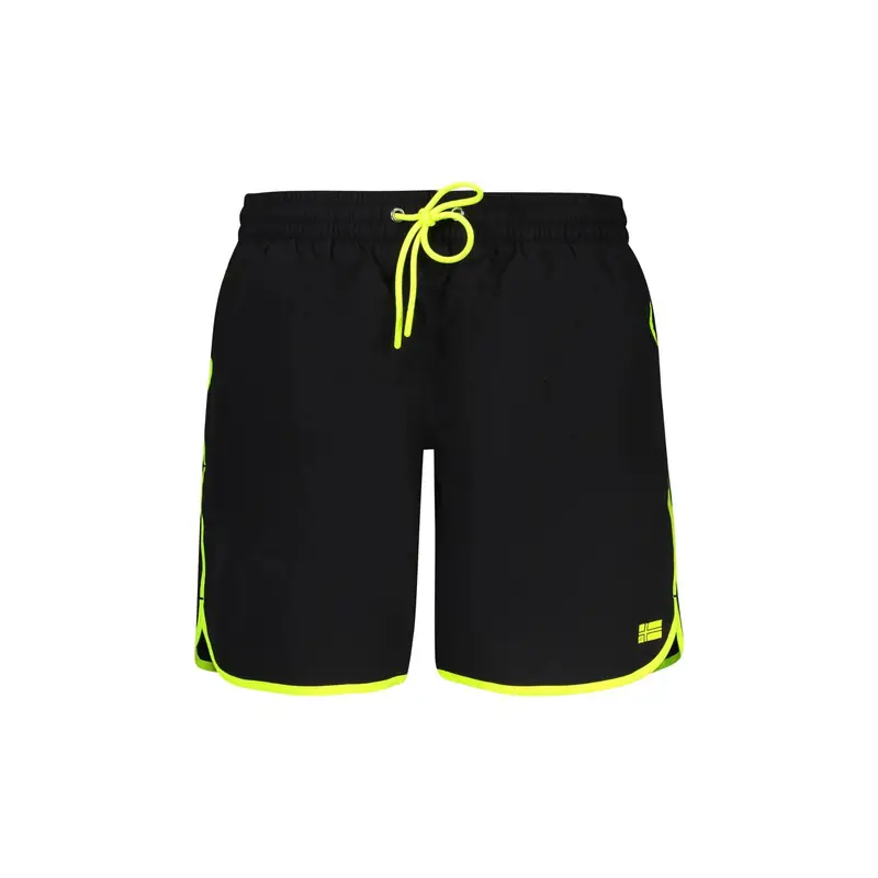 Costume da Mare Uomo Nero Stampa