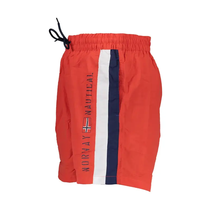 Costume da Mare Uomo Rosso Stampa miniatura 3