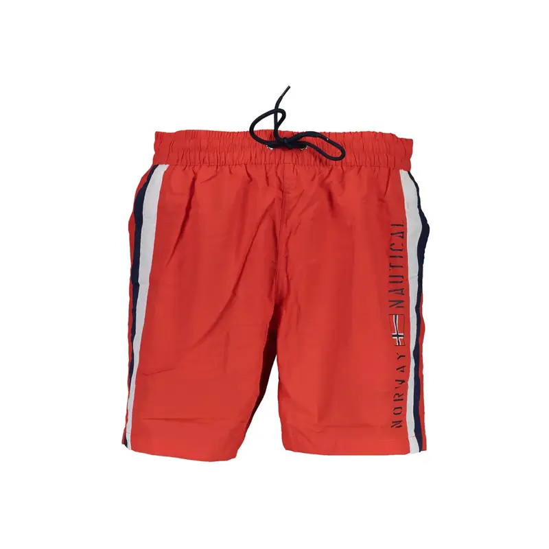 Costume da Mare Uomo Rosso Stampa