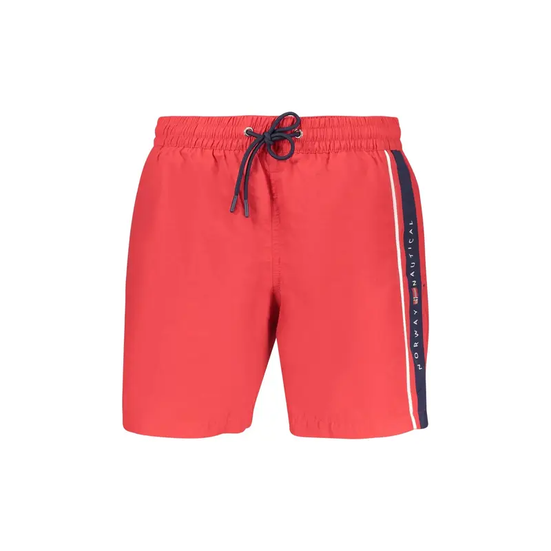 Costume da Mare Uomo Rosso Stampa