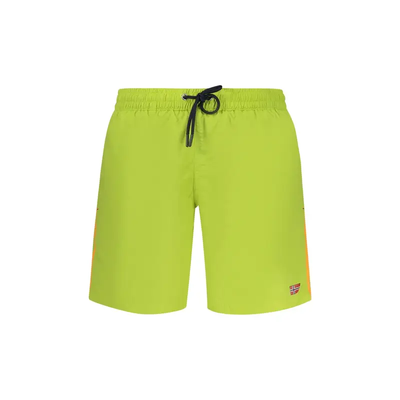 Costume da Mare Uomo Verde Stampa Logo