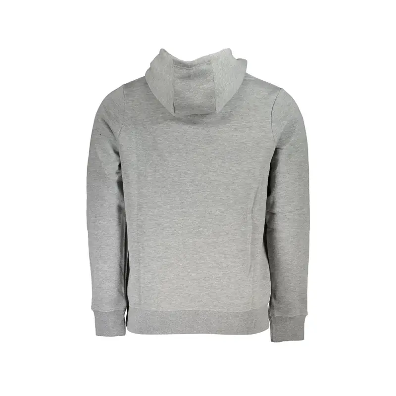 Felpa Maniche Lunghe Senza Zip Uomo Grigia Stampa Grigio miniatura 2