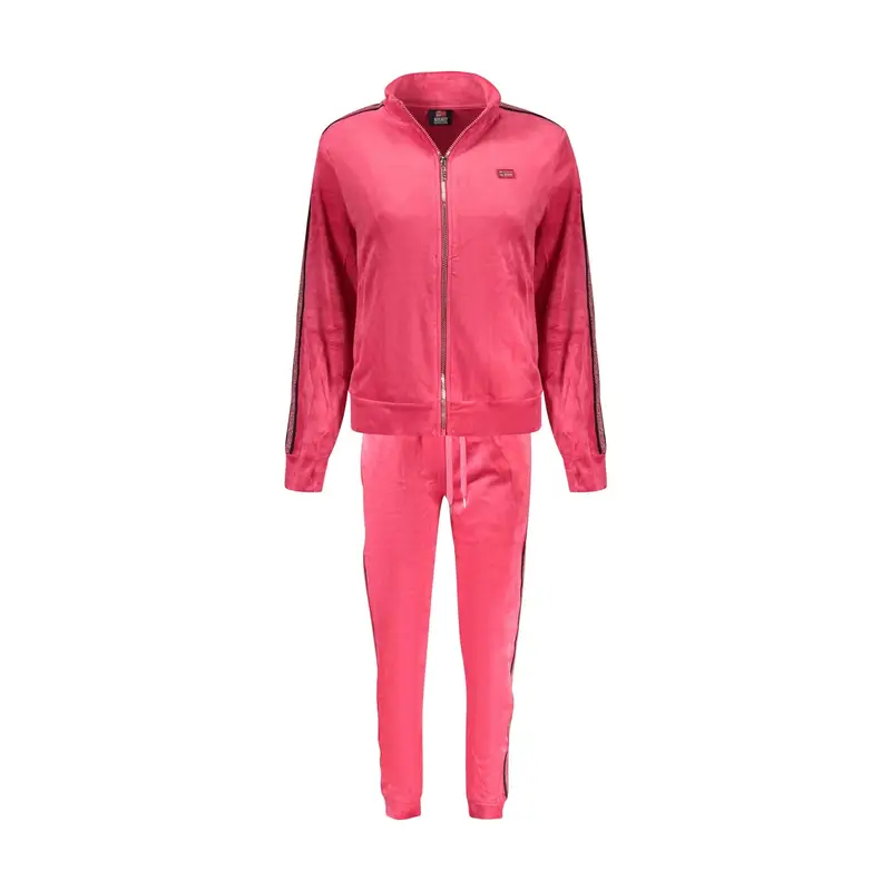 Felpa Maniche Lunghe Tuta Sportiva Donna Rosa Full Zip