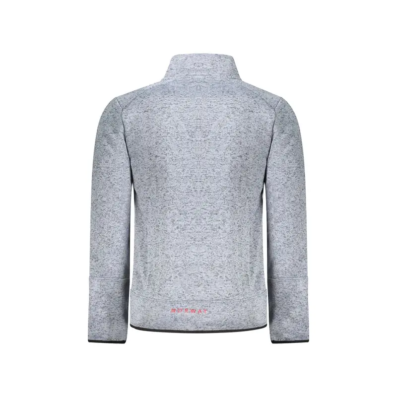 Felpa Maniche Lunghe Uomo Azzurra Zip Azzurro miniatura 2