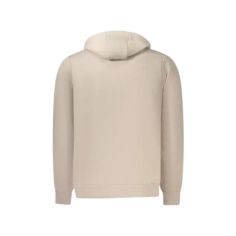Felpa Maniche Lunghe Uomo Beige Logo miniatura 2
