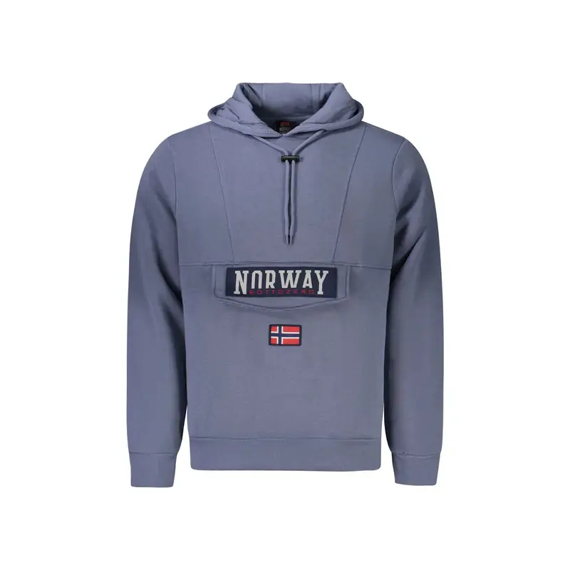 Felpa Maniche Lunghe Uomo Blu Logo