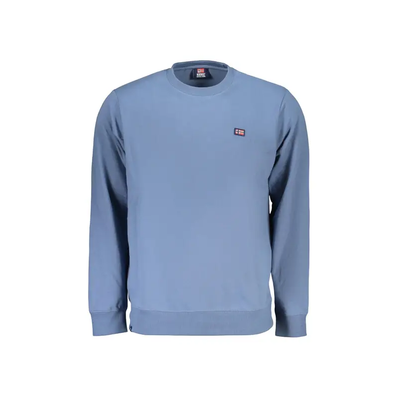 Felpa Maniche Lunghe Uomo Blu Logo