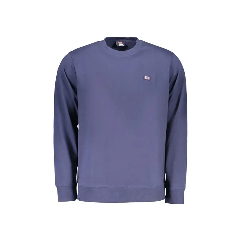 Felpa Maniche Lunghe Uomo Blu Logo