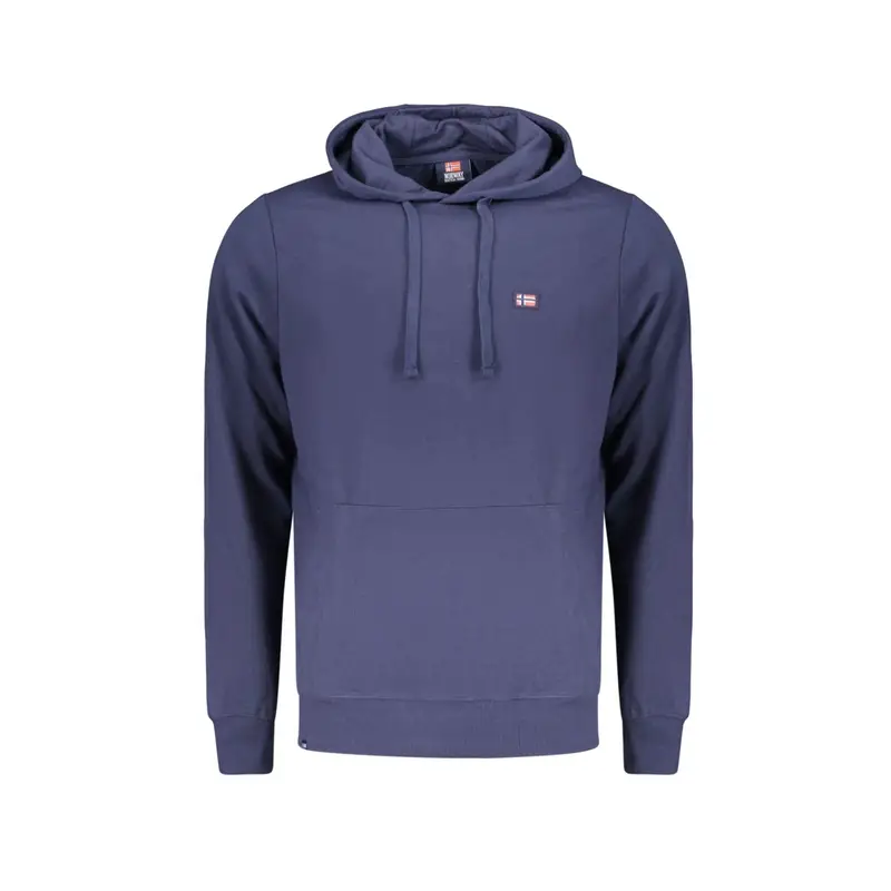 Felpa Maniche Lunghe Uomo Blu Logo