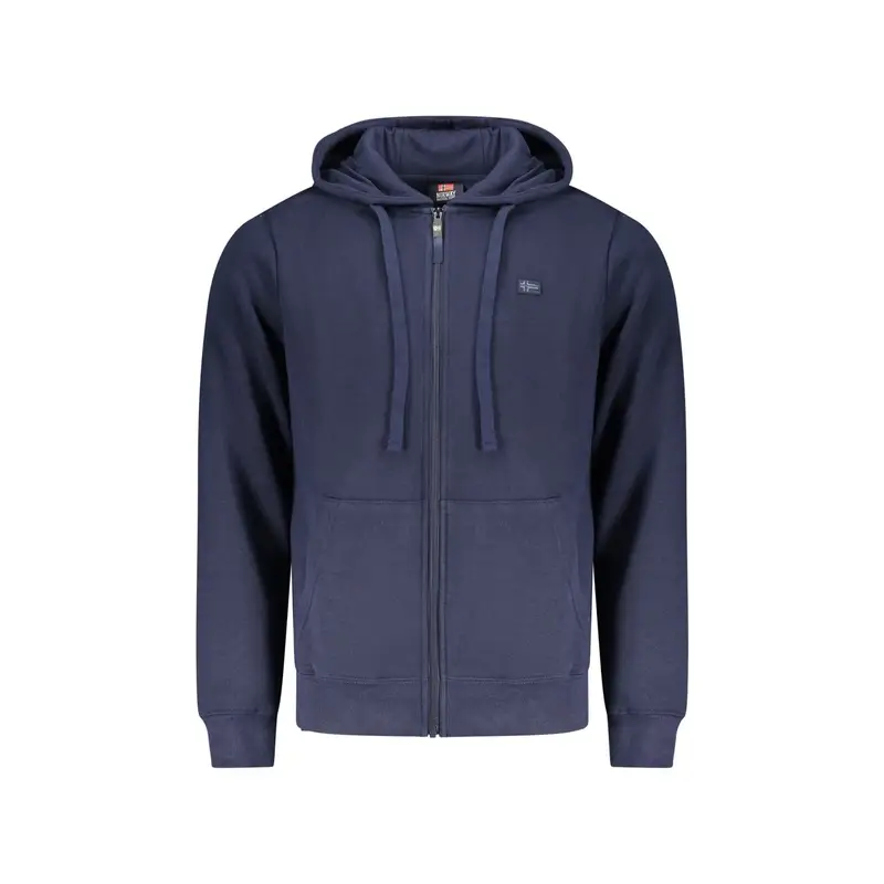 Norway 1963 Felpa Uomo Blu con Zip e Cappuccio