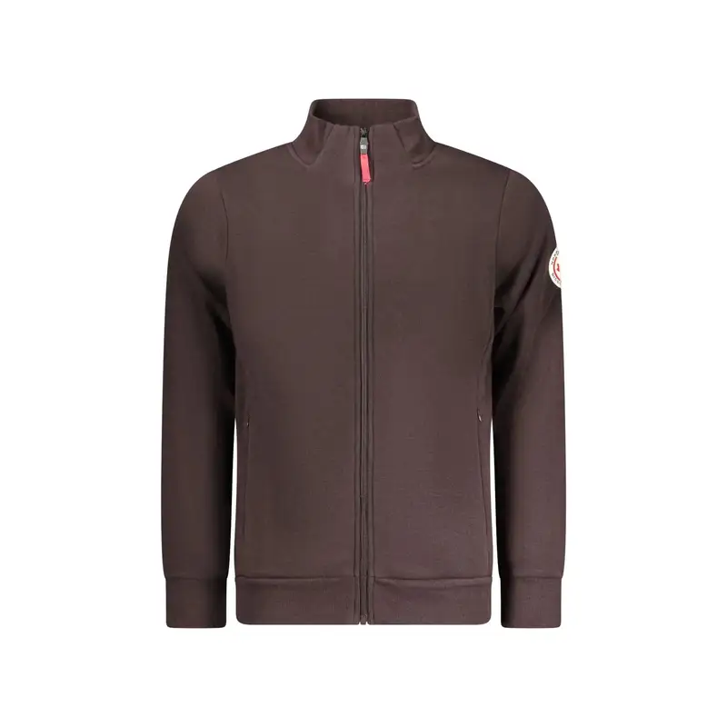 Norway 1963 Felpa Uomo Marrone con Zip