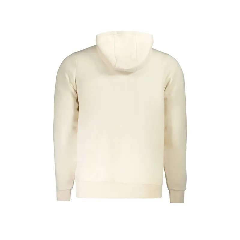 Felpa Uomo Bianca con Cappuccio e Zip Bianco miniatura 2