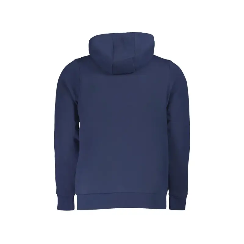 Felpa Uomo Blu con Cappuccio Logo miniatura 2