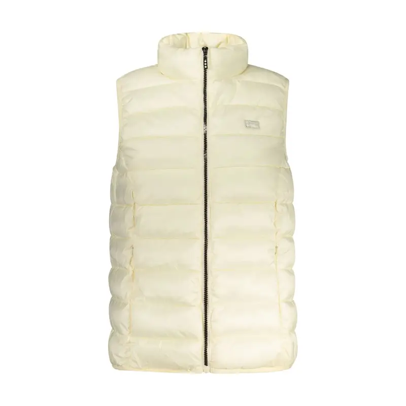 Giubbotto Donna Bianco Zip Logo