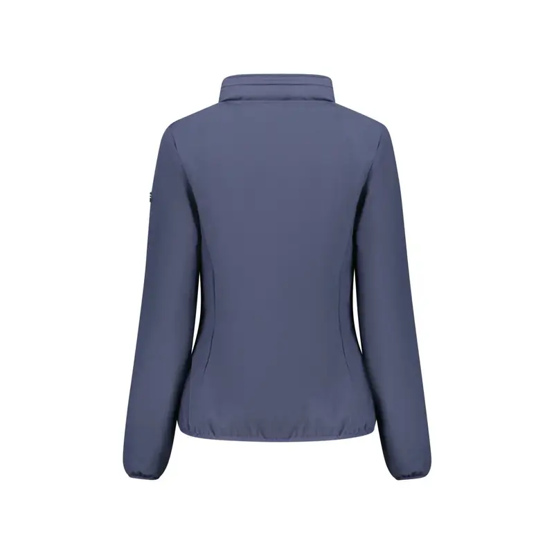 Giubbotto Donna Blu Soft Shell Cappuccio Pile Logo miniatura 2