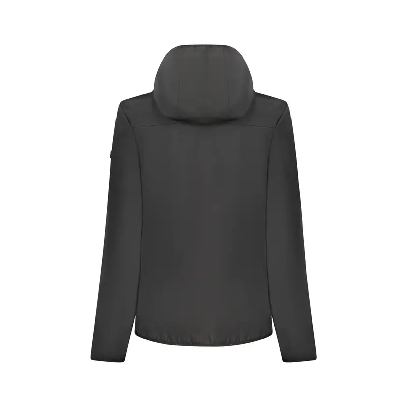 Giubbotto Donna Nero Soft Shell Dettagli Contrasto Logo miniatura 2