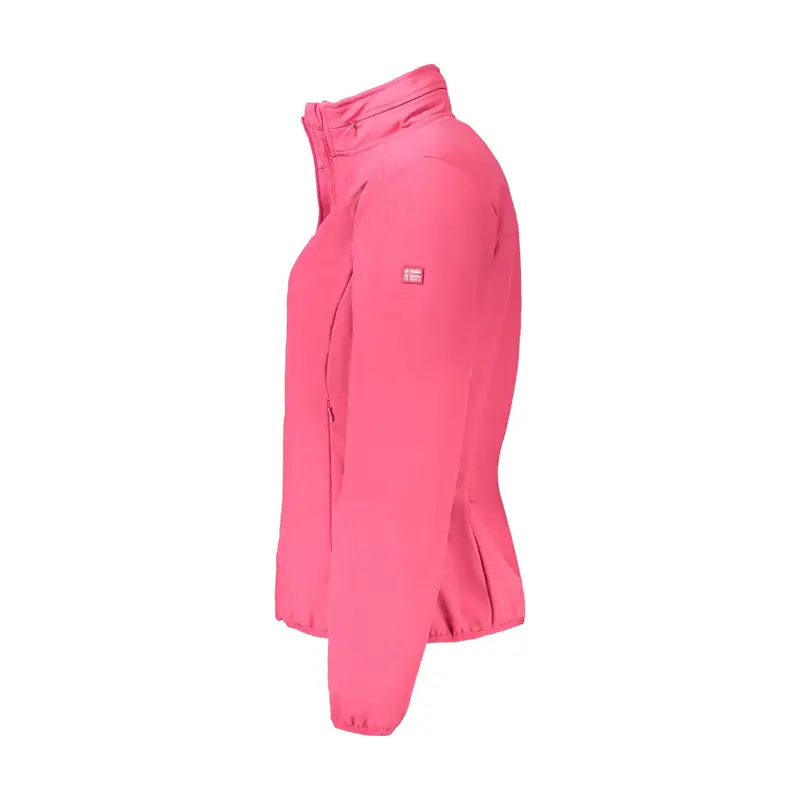 Giubbotto Donna Rosa Soft Shell con Cappuccio Removibile Logo miniatura 3