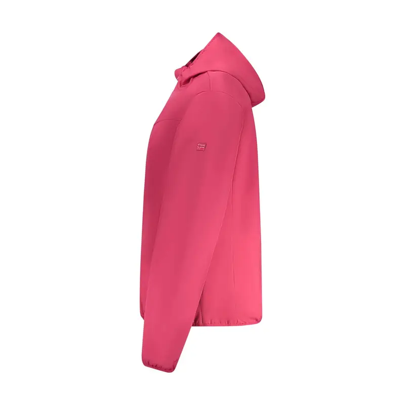 Giubbotto Donna Rosa Soft Shell Dettagli Contrasto Logo miniatura 3