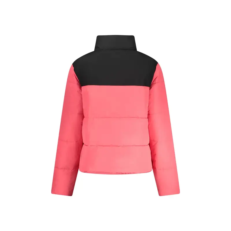 Giubbotto Donna Rosa Zip Dettagli Contrasto Logo miniatura 2