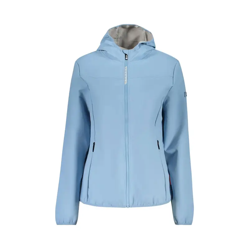 Giubbotto Maniche Lunghe Donna Azzurro Zip