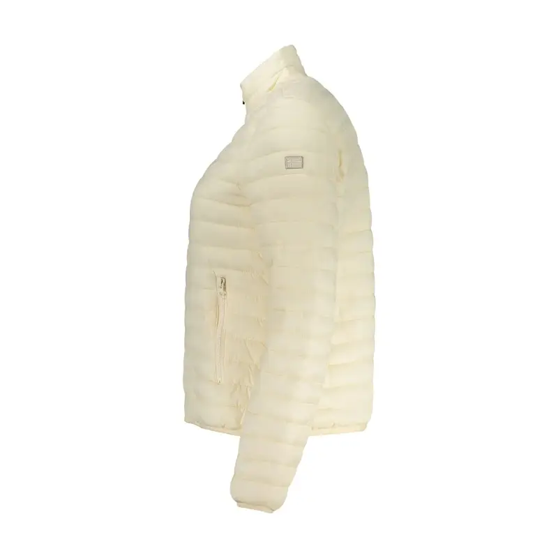 Giubbotto Maniche Lunghe Donna Bianco Zip miniatura 3