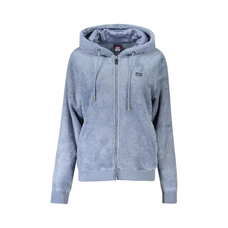 Giubbotto Maniche Lunghe Donna Blu Ricamo