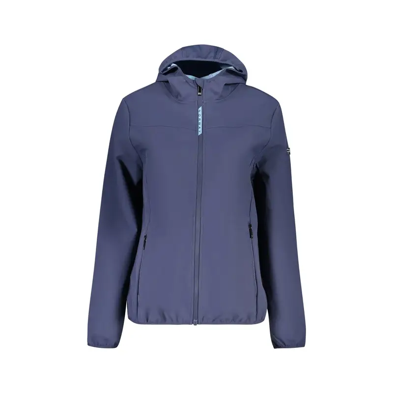 Giubbotto Maniche Lunghe Donna Blu Zip