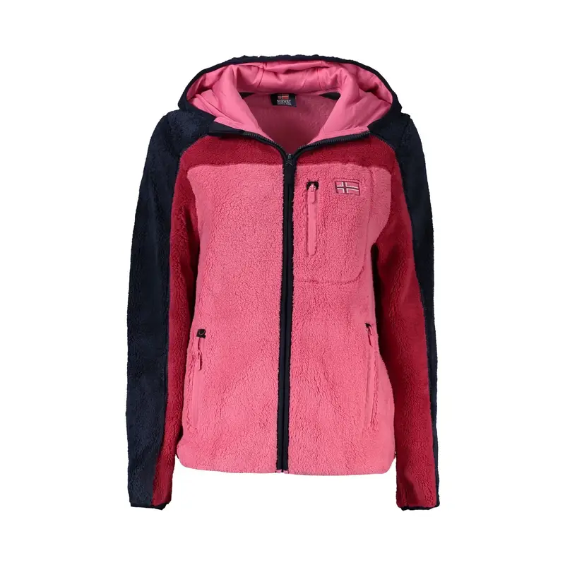 Norway 1963 Giubbotto Maniche Lunghe Donna Rosa con Ricamo