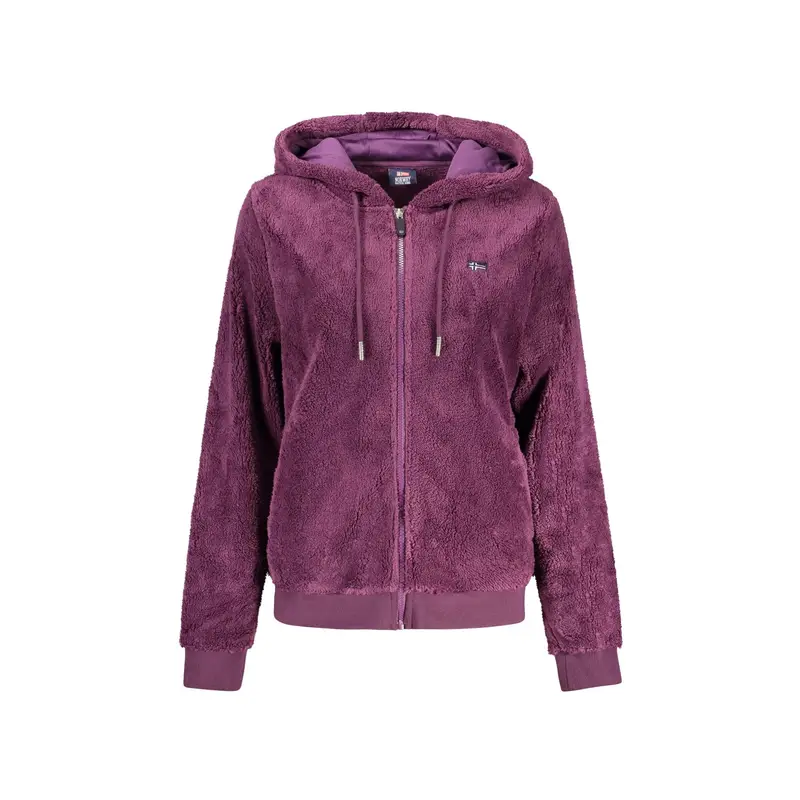 Giubbotto Maniche Lunghe Donna Viola Ricamo