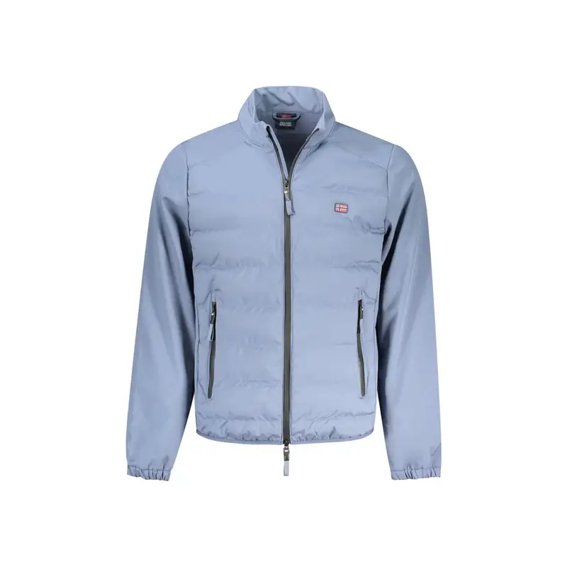Giubbotto Maniche Lunghe Uomo Azzurro Zip