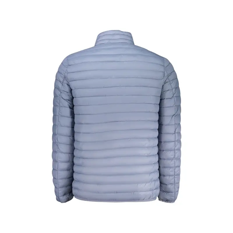 Giubbotto Maniche Lunghe Uomo Azzurro Zip Logo miniatura 2
