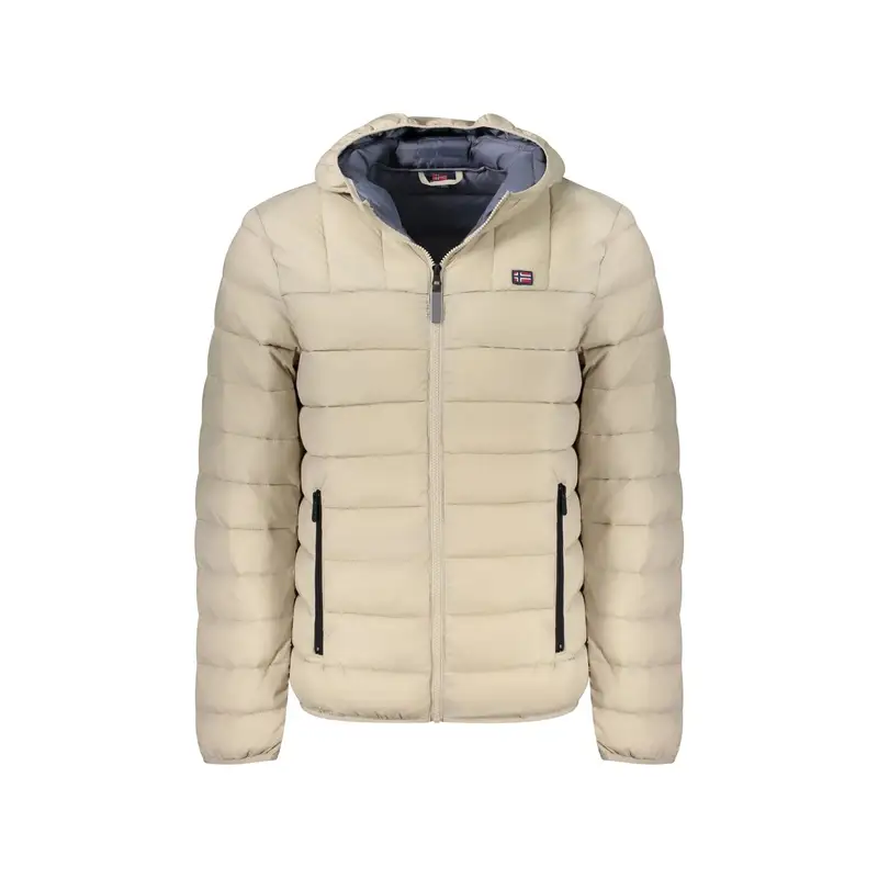 Giubbotto Maniche Lunghe Uomo Beige Zip