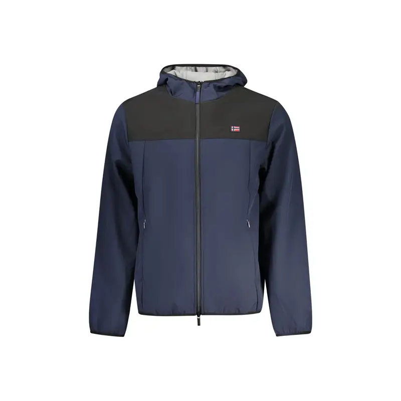 Norway 1963 Giubbotto Uomo Blu Soft Shell con Cappuccio