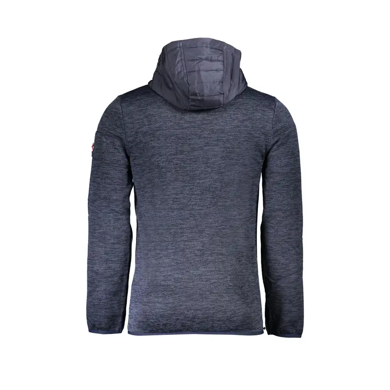 Giubbotto Maniche Lunghe Uomo Blu Zip miniatura 2