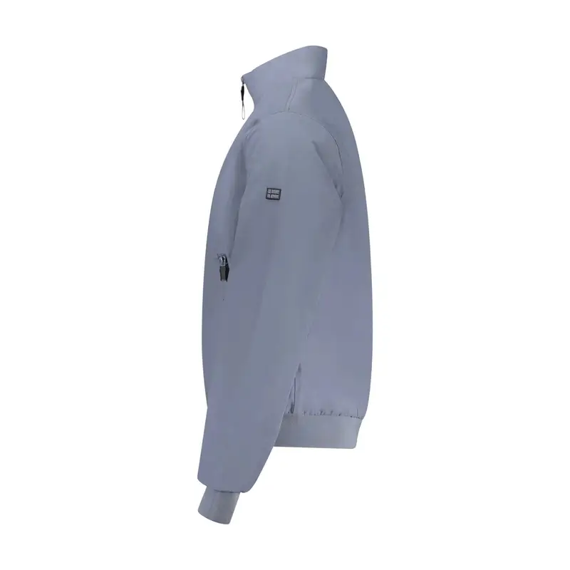 Giubbotto Maniche Lunghe Uomo Blu Zip miniatura 3