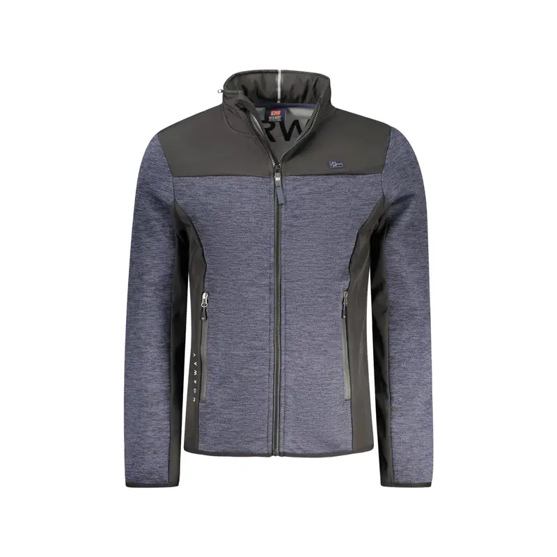 Giubbotto Maniche Lunghe Uomo Blu Zip