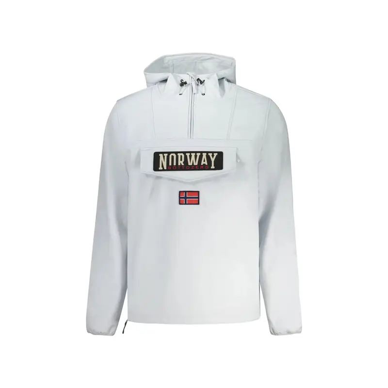 Norway 1963 Felpa con Cappuccio Uomo Bianco