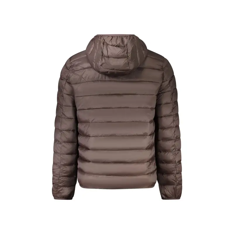 Giubbotto Maniche Lunghe Uomo Marrone Zip miniatura 2