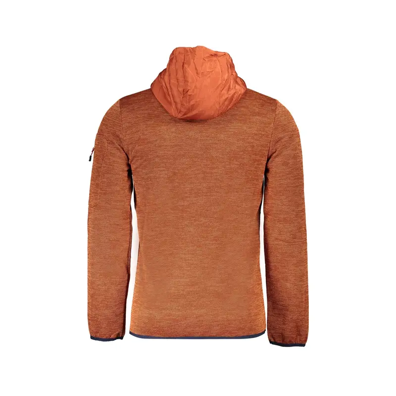 Giubbotto Maniche Lunghe Uomo Marrone Zip miniatura 2